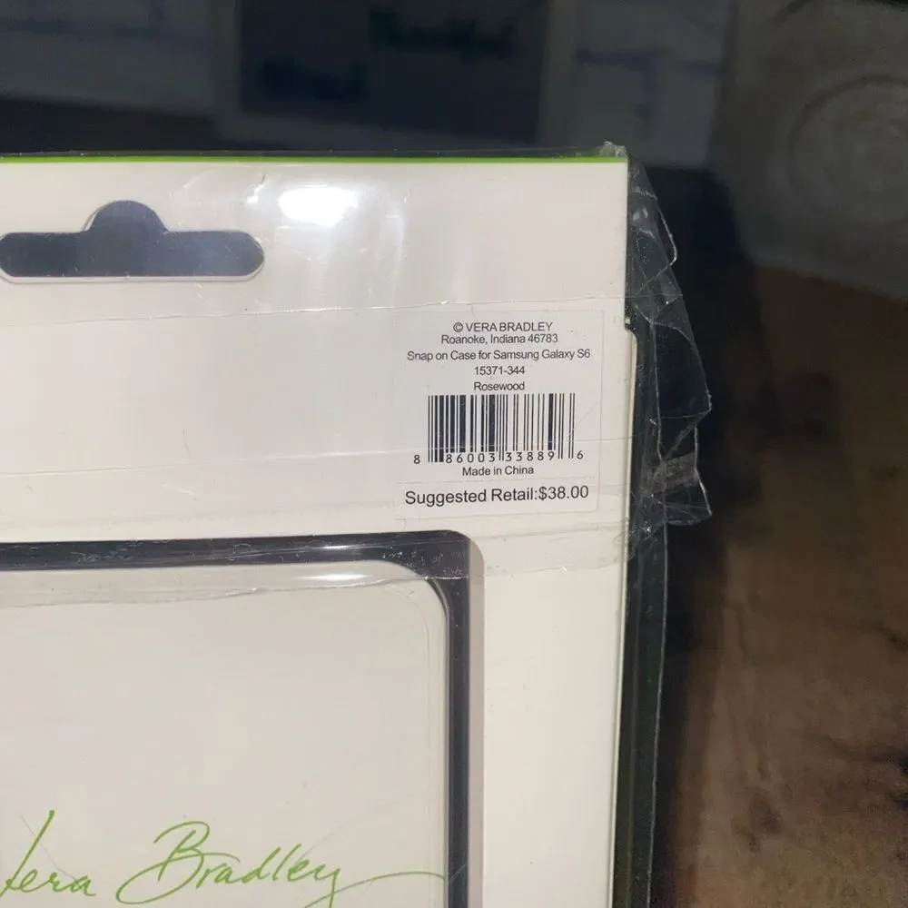 💜 Vera Bradley Samsung Galaxy S6 Case Nwt